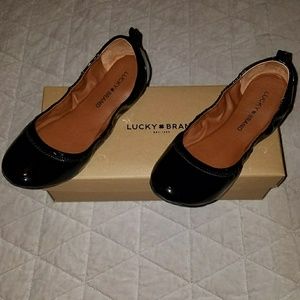 Lucky Brand Black Patent Leather Flats